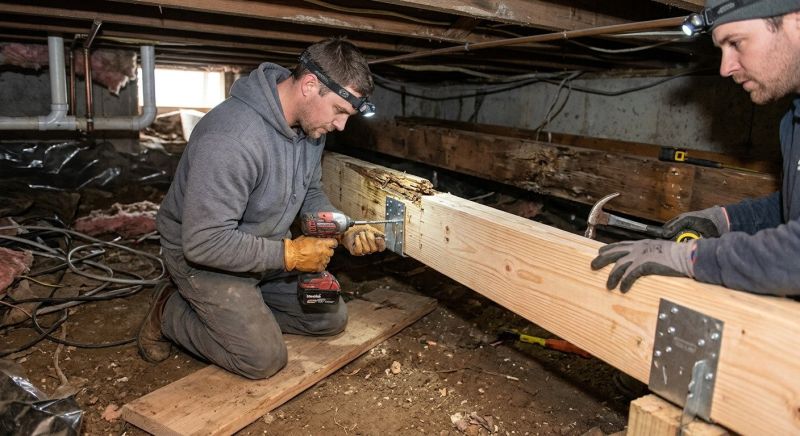 Sagging Floor Joist Repair in Conroe, TX