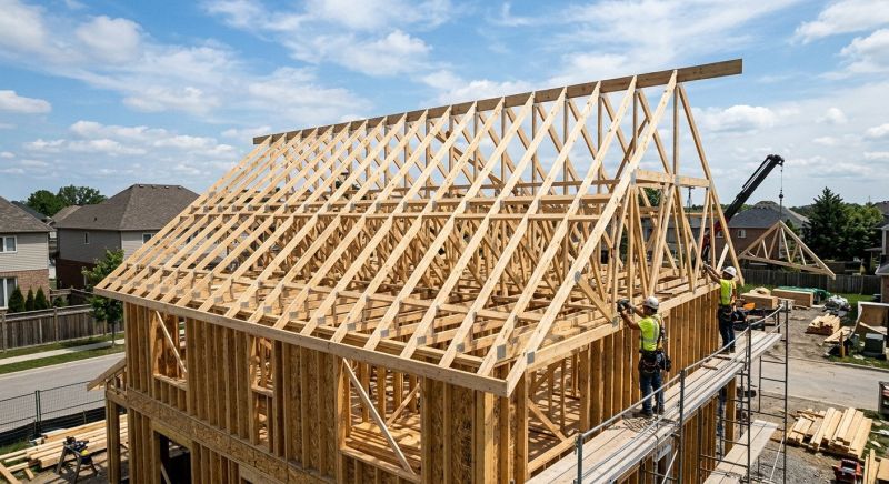 Roof Truss Framing in Kansas City, KS