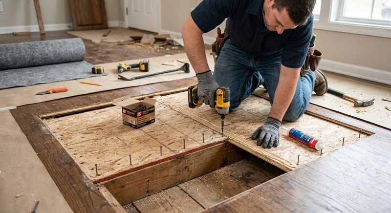 Squeaking Floor Repair in Conroe, TX