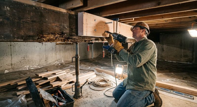 Wood Beam Repair in Kansas City, KS